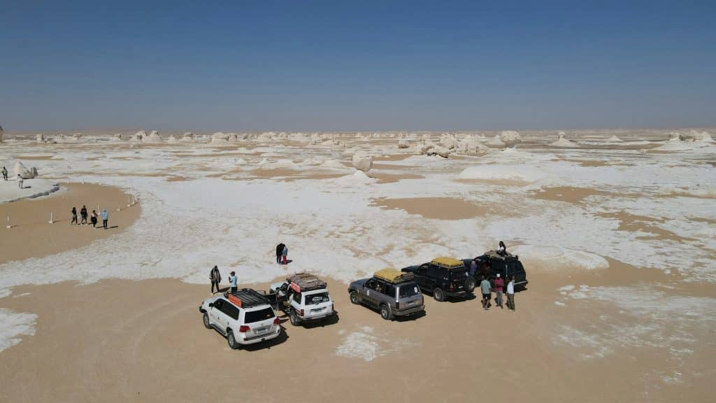 vue paysage du desert blanc egypte par ahmed azab