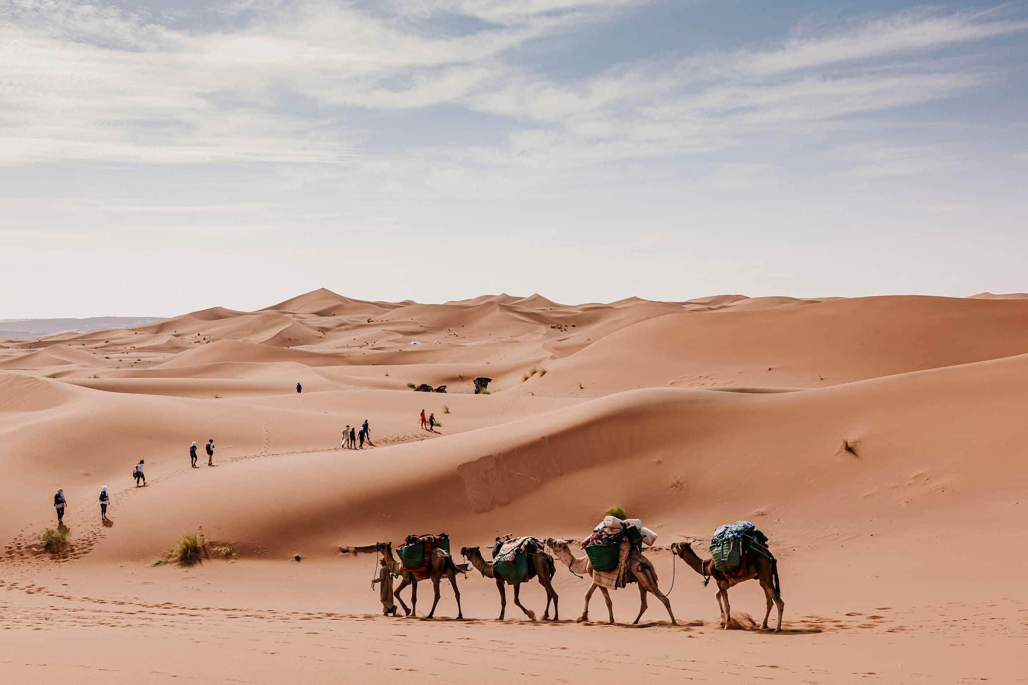 caravane en piste pour la grande dune