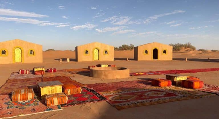 les chambres du campement fixe