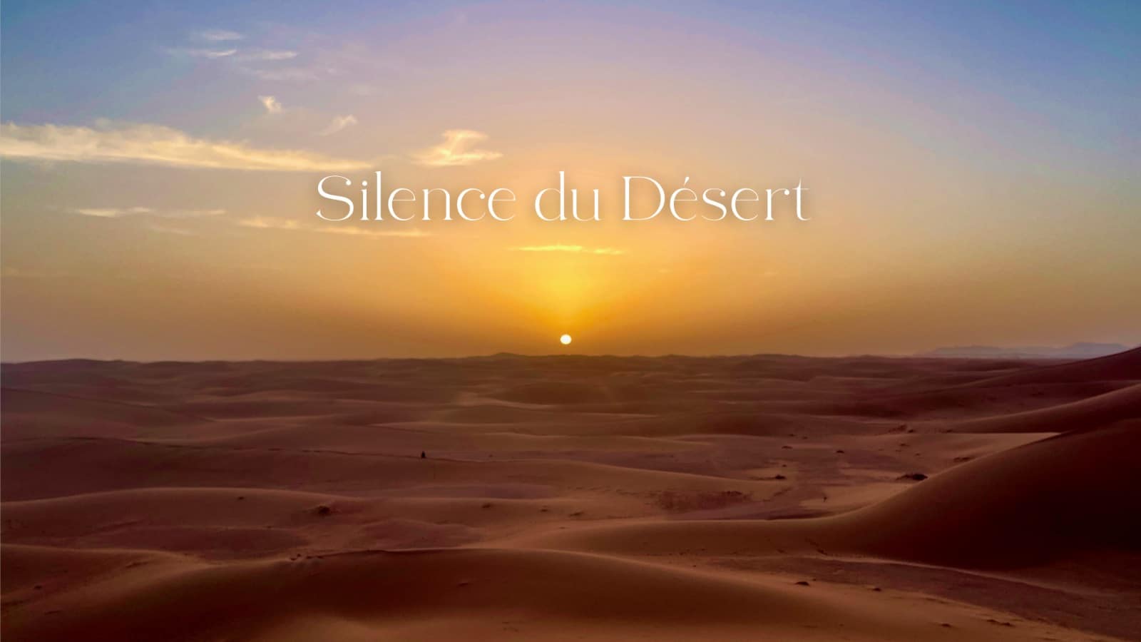 Le soleil se couche sur une mer de dunes.